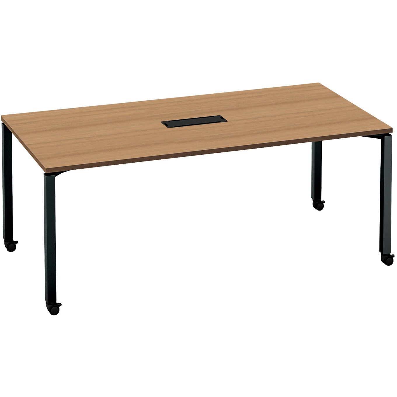 SD-WFTBC189E6AMP2NN ワークフィット ミーティングテーブル 角形テーブル(配送・組立サービス付き) コクヨ 脚タイプ/キャスター ラスティックミディアム 幅1800mm奥行900mm  SD-WFTBC189E6AMP2NN
