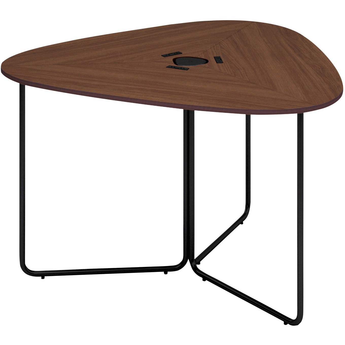 TFK-UT1514YM-6AV51 テーブル フランカ 三角形コの字脚 スタンダード天板(配送・組立サービス付き) コクヨ ブラウンウォールナット 高さ900mm幅1465mm奥行1390mm  TFK-UT1514YM-6AV51