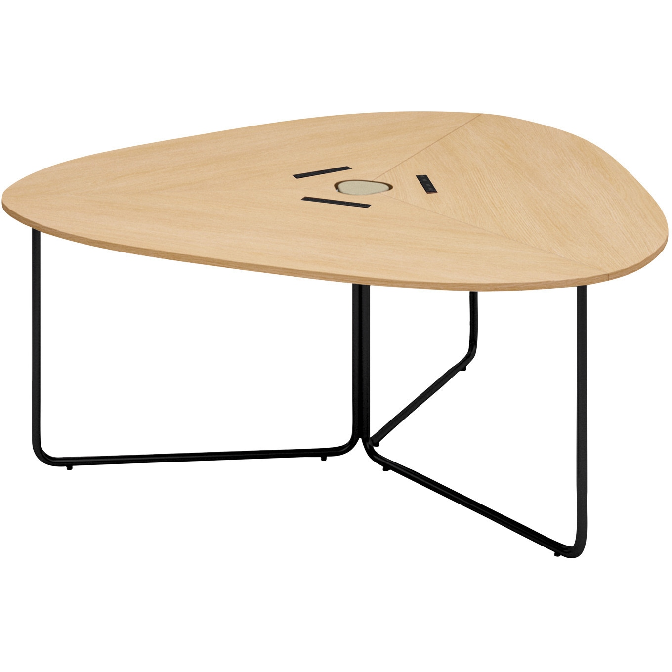 TFK-UT1817WM-6AT11 テーブル フランカ 三角形コの字脚 スタンダード天板(配送・組立サービス付き) コクヨ ナチュラルオーク 幅1770mm奥行1700mm  TFK-UT1817WM-6AT11