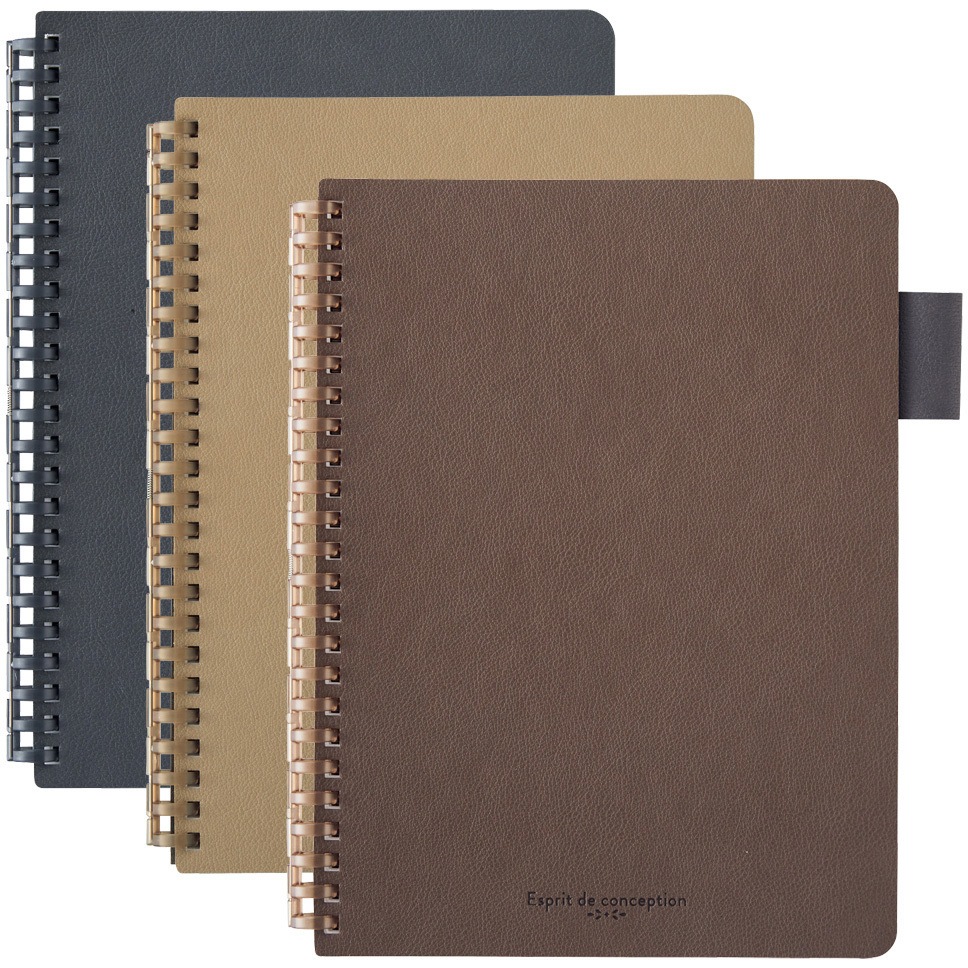 N-2993-16 オープンリングノート(合皮表紙) リヒトラブ ベージュ色