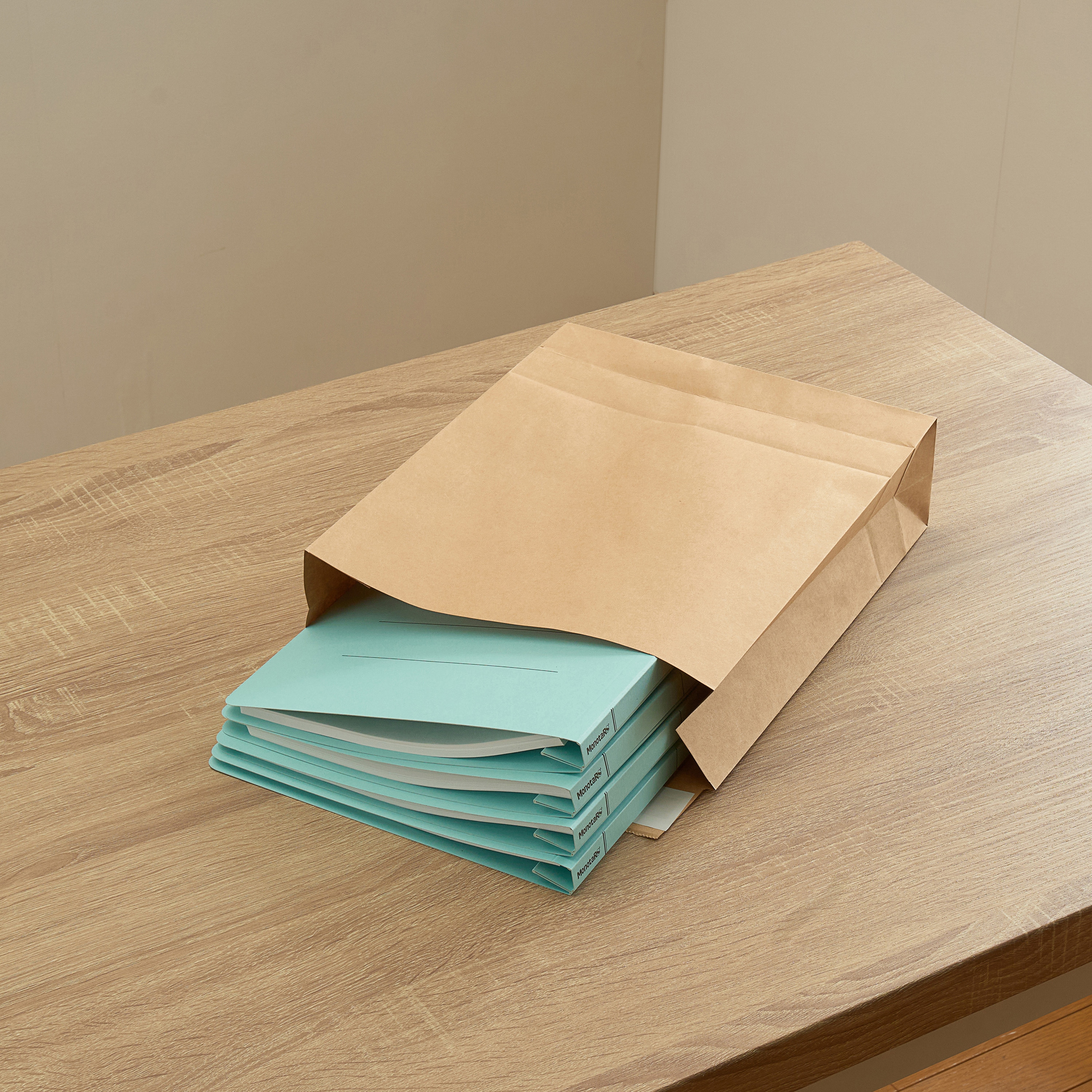 (まとめ) パックタケヤマ 宅配袋 大 封かんテープ付 茶 XZT50002 1パック(50枚) 〔×3セット〕