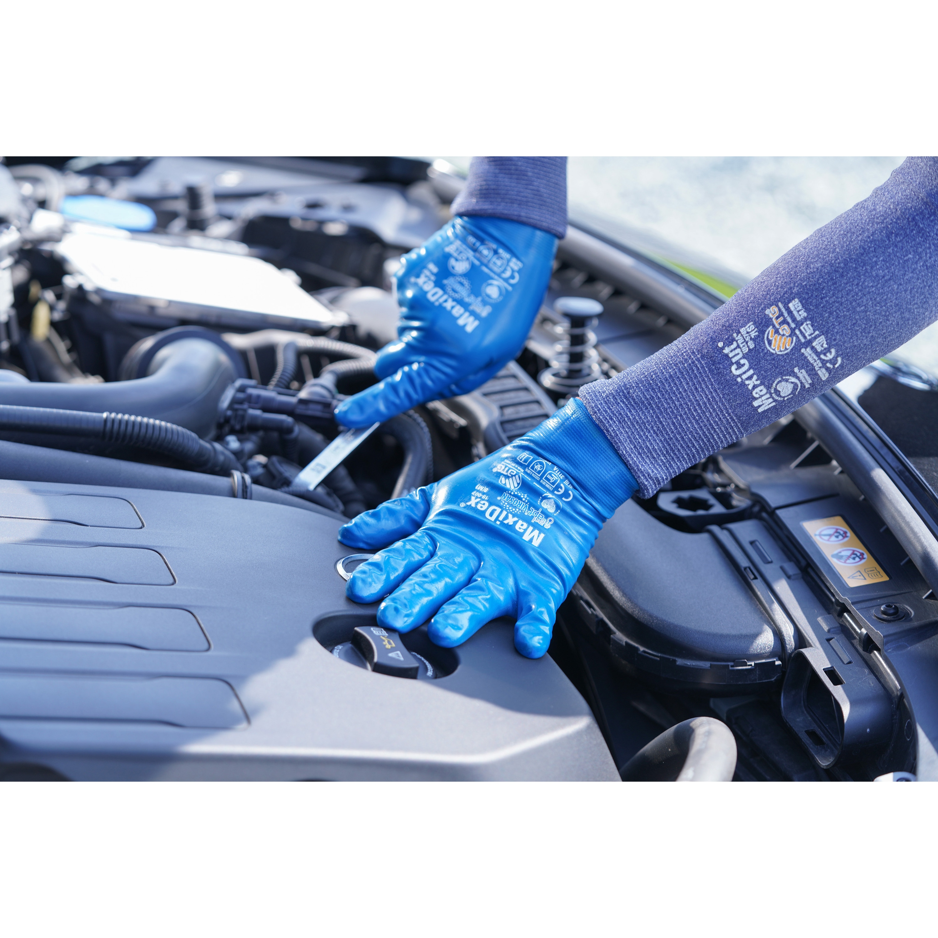 19-007-XXL ニトリルゴム手袋 マキシデックス ATG 耐水・耐油 厚さ0.7