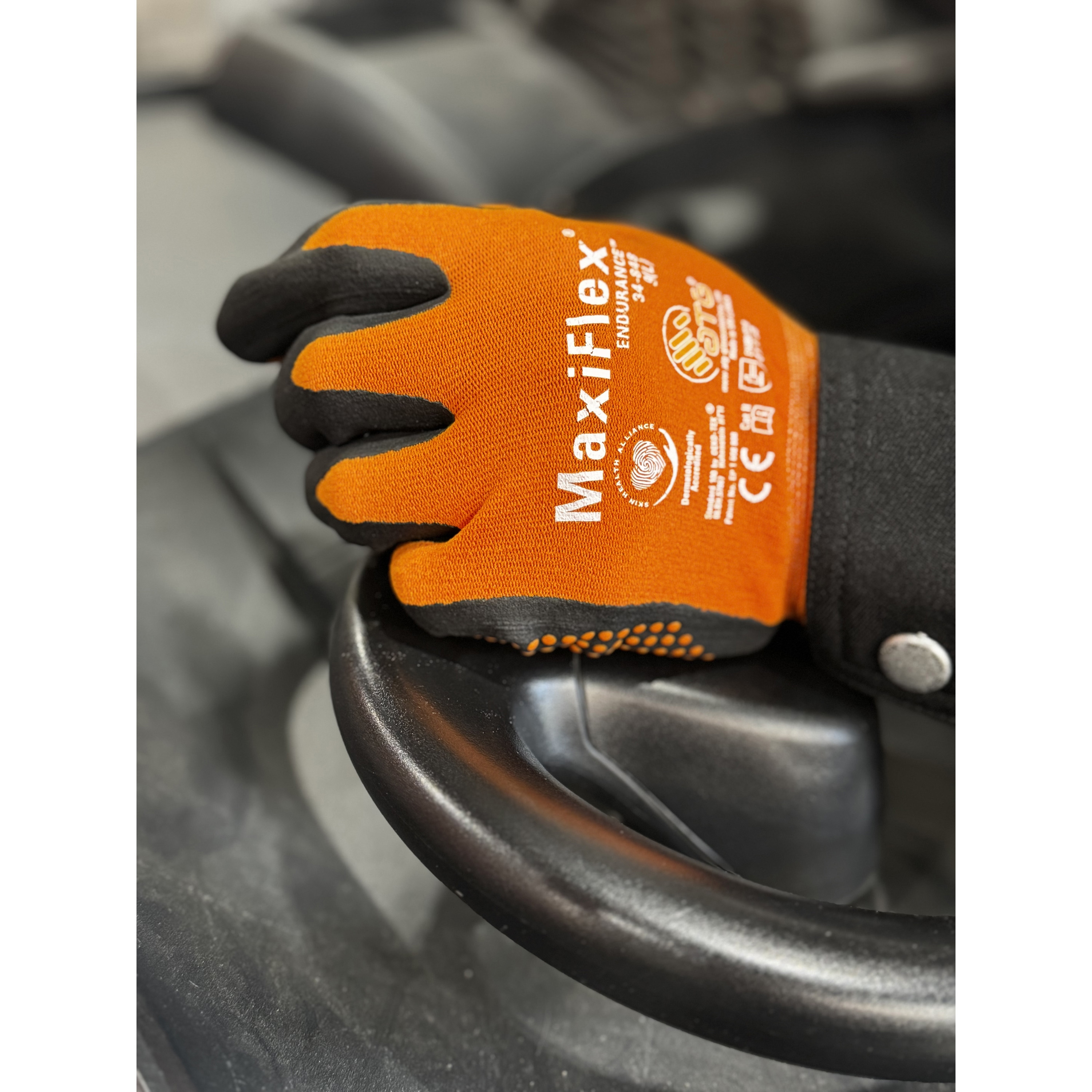 34-848-S ニトリルゴム背抜き手袋 マキシフレックス(すべり止めドット