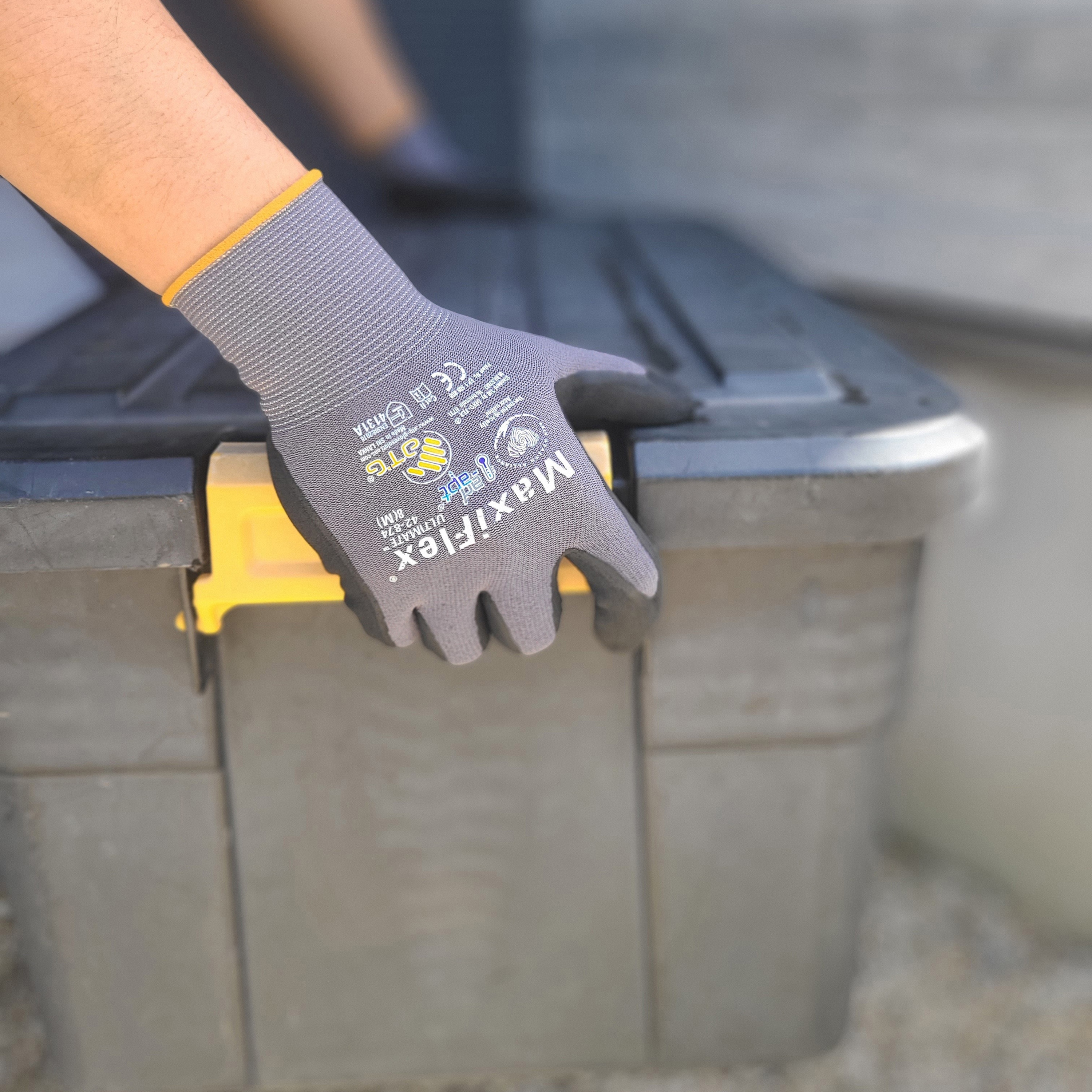 42-874-S ニトリルゴム背抜き手袋 マキシフレックス AD-APT ATG 1双入