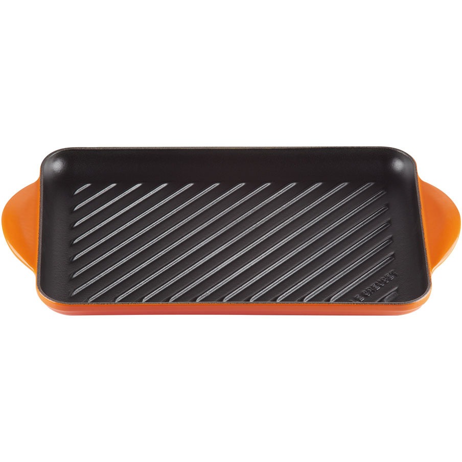 ルクルーゼ　グリル・レクタンギュラー　グリルパン　32cm オレンジ 20202 ル・クルーゼ グリル・レクタンギュラー ル・クルーゼ・ジャポン