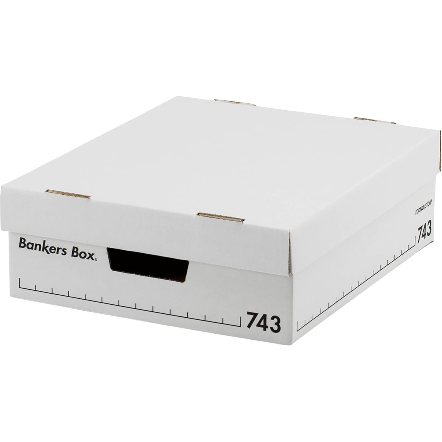 FE-1007801 収納ボックス バンカーズボックス 743Sボックス ブラック (6P) 1パック フェローズ 【通販モノタロウ】