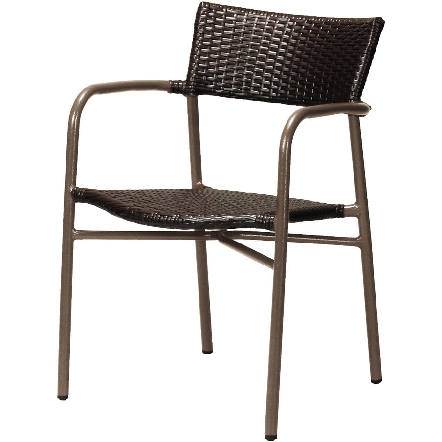 AL-W53AC アルミアームチェア 弘益 ブラウン色 幅545mm奥行580mm高さ820mm  AL-W53AC