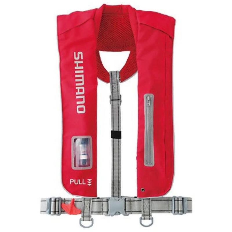SHIMANO 自動膨張式ライフジャケット VF-051K レッド レッド ラフトエアジャケット(膨張式救命具) VF-051K SHIMANO(シマノ