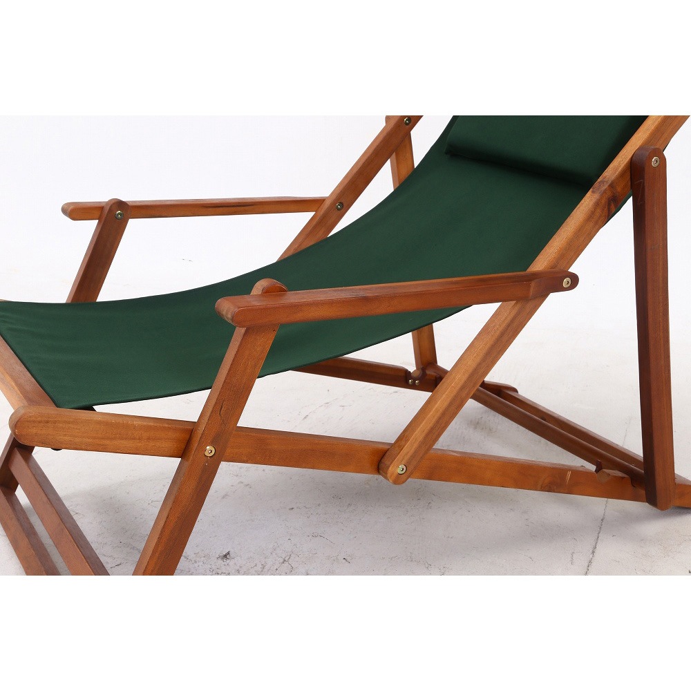 79498 デッキチェア 不二貿易 幅64.5cm奥行101～110cm高さ79～89cm