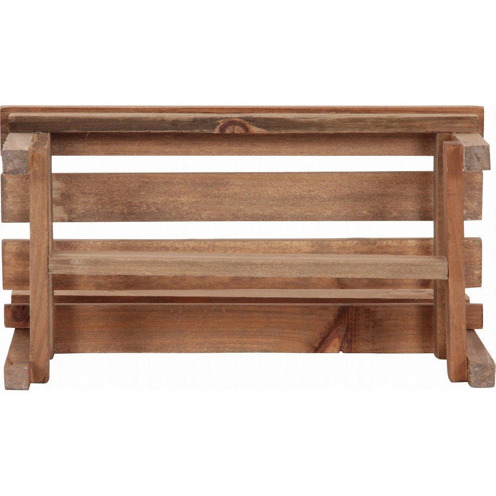 46016 木製ミニベンチ 1セット(2台) 不二貿易 【通販モノタロウ】