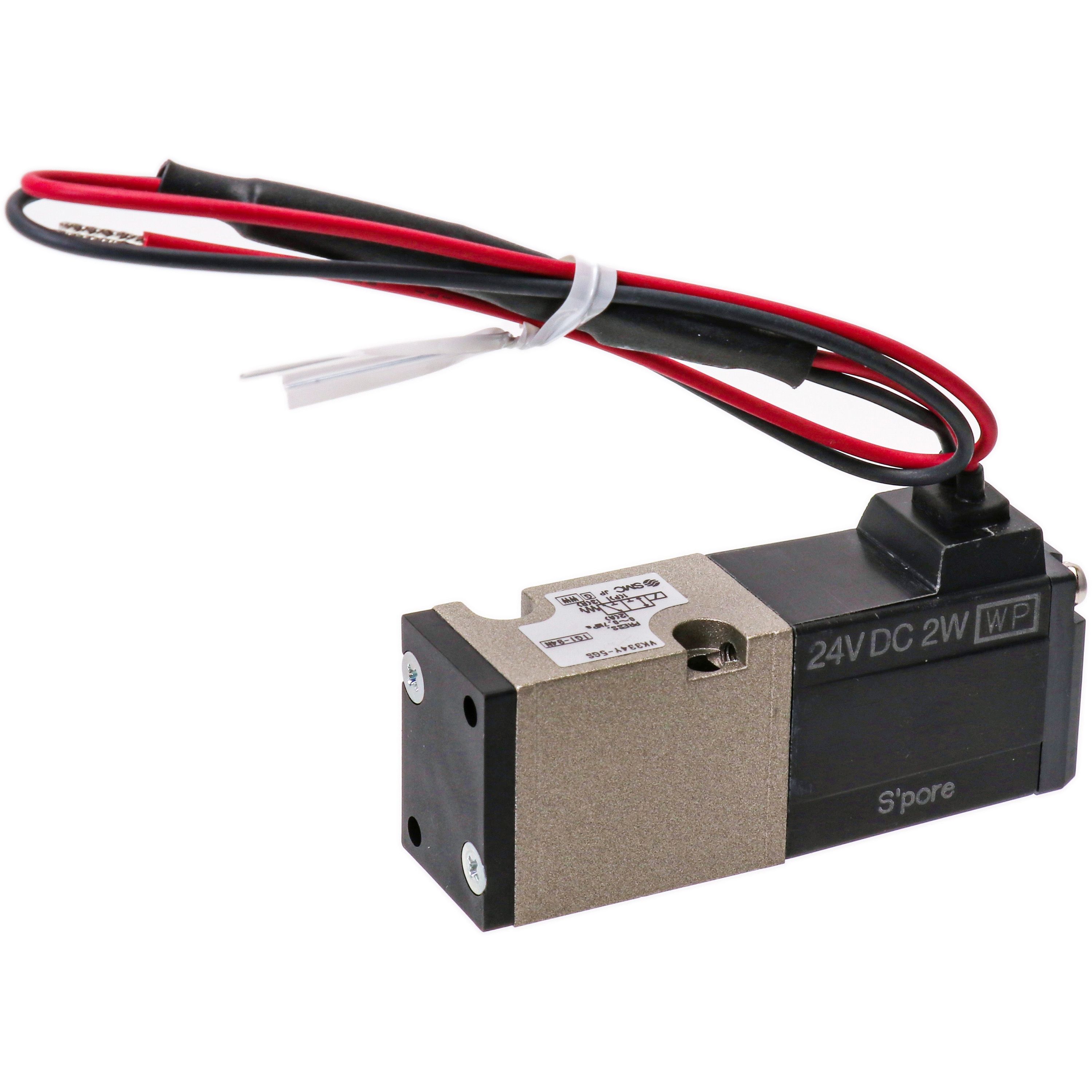 VK334Y-5GS 3ポートソレノイドバルブ直動ポペットタイプ弾性体シール SMC サブプレートなし  VK334Y-5GS