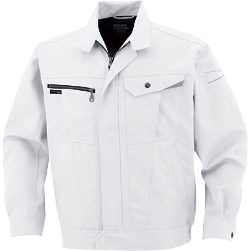 AS-1720 ブルゾン AS-1720 コーコス信岡 名入れ可 混率(%):ポリエステル90・綿10 交織裏綿ツイル メタリックシルバー色 S着丈62cm