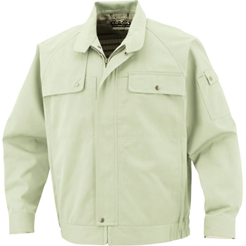 P-4490 ブルゾン P-4490 コーコス信岡 名入れ可 エコソフトツイル シルキーライム色 S着丈64cm