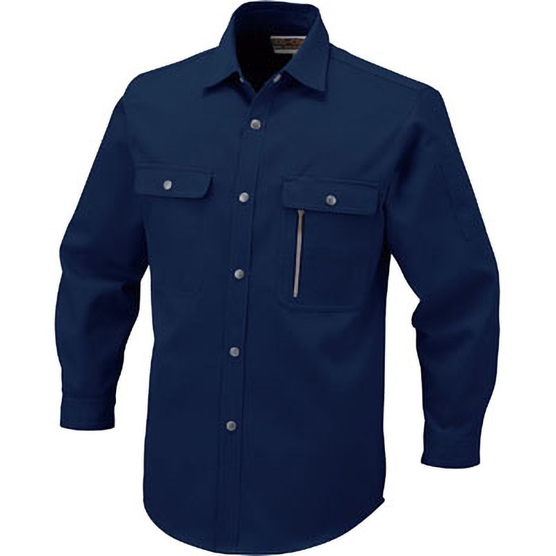 H-1198 長袖シャツ H-1198 コーコス信岡 サイズS着丈77cm