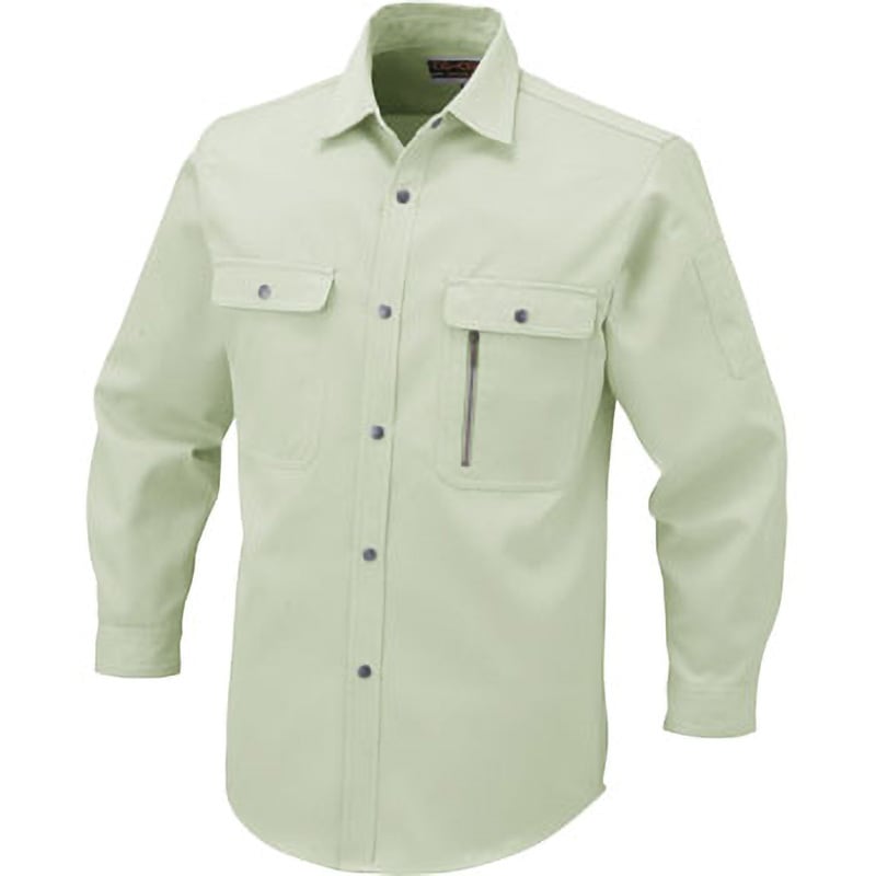 H-1198 長袖シャツ H-1198 コーコス信岡 サイズM着丈79cm