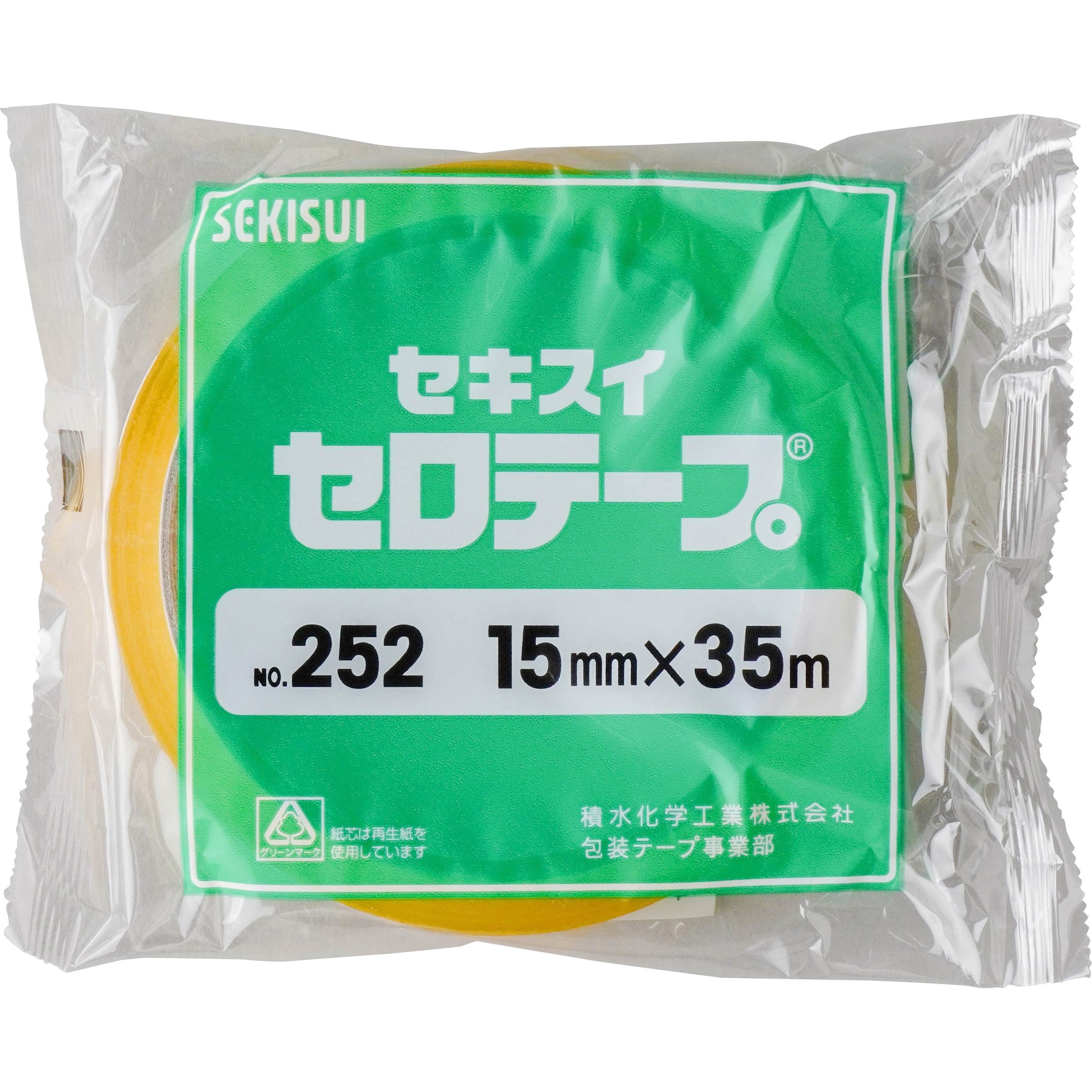 セロテープ セキスイ SEKISUI No．252 15mm×35m巻 10巻 - テープ