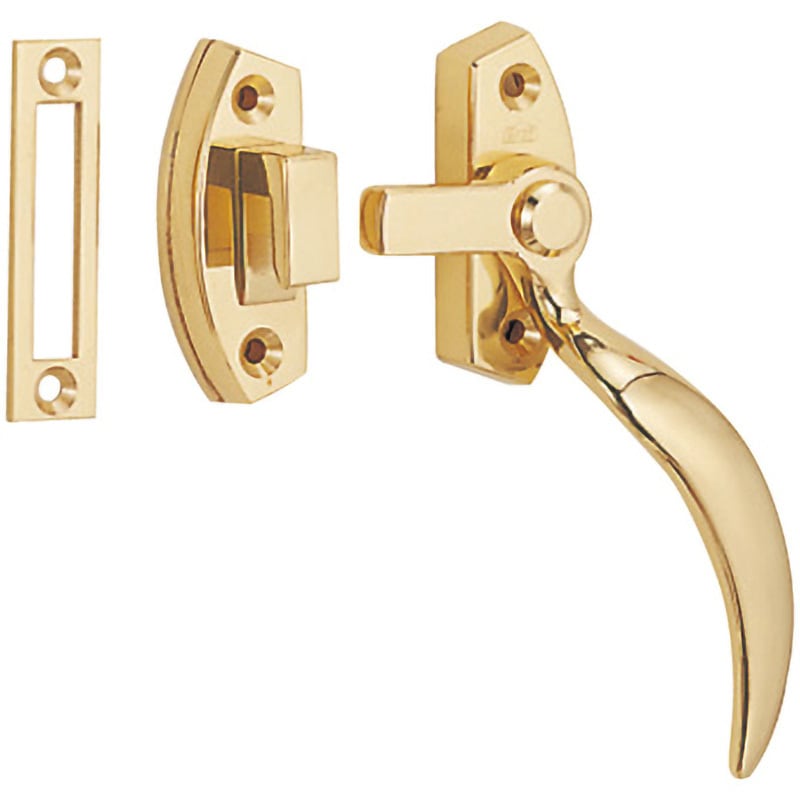 銅製　入れ物 481-2-1 481 窓締 右勝手用 黄銅磨き 1個 BEST[金物] 【通販モノタロウ】