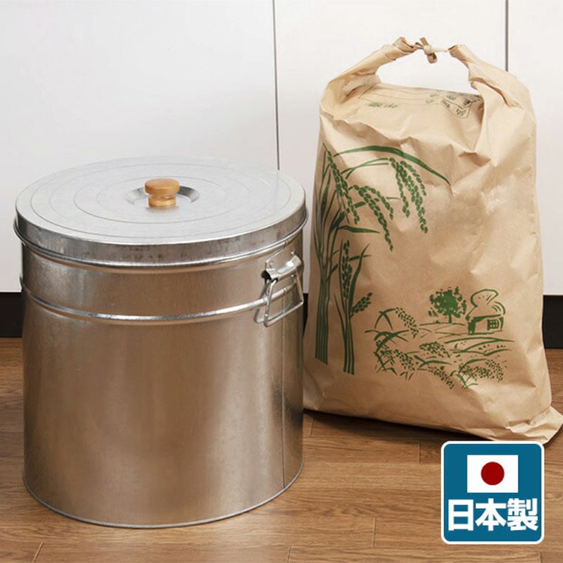 TMK-30 トタン丸型米びつ 三和金属工業所 容量(お米)30kg