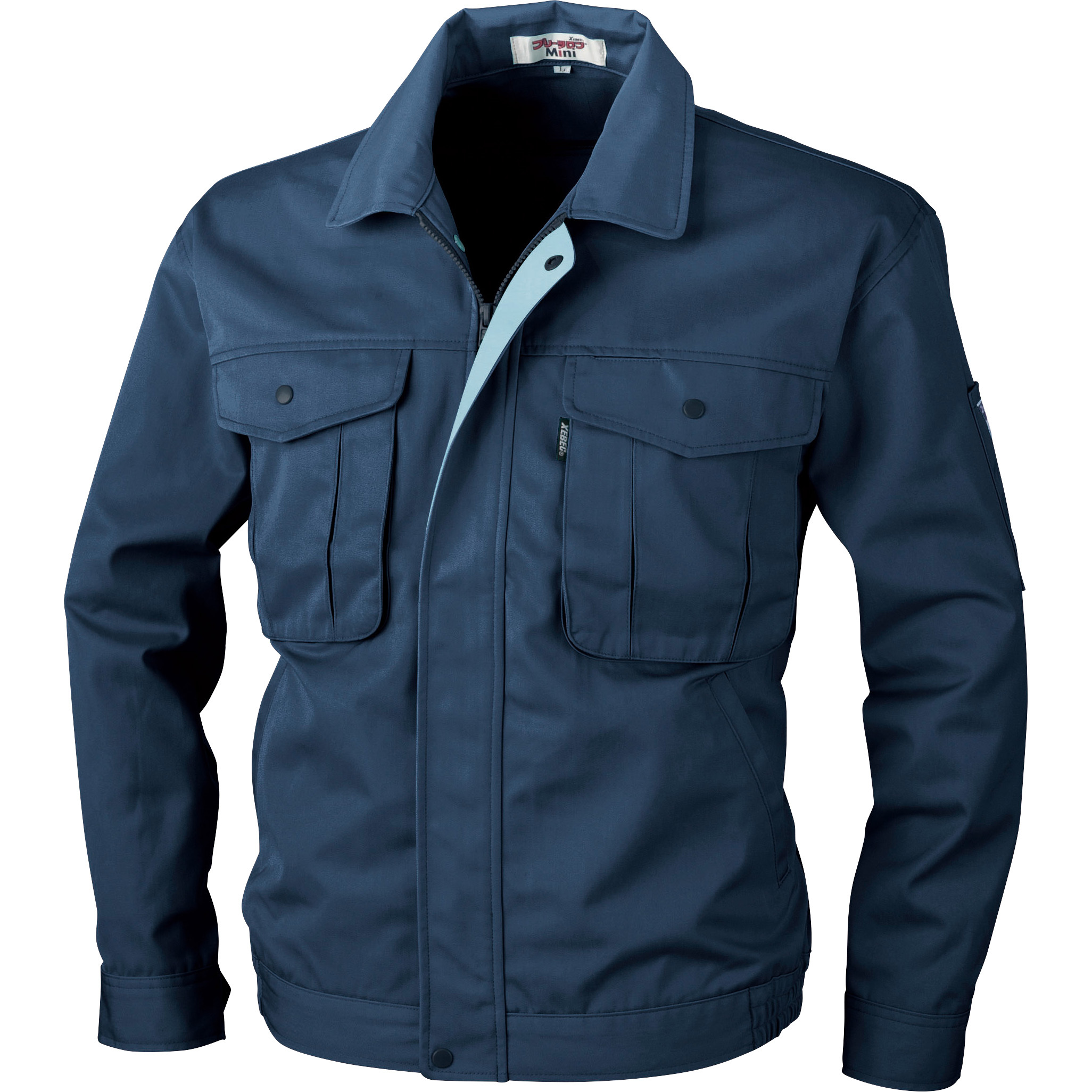 1280 プリーツロンミニブルゾン 1280 ジーベック 混率(%):ポリエステル65・綿35 ツイル コン色 5L着丈71cm