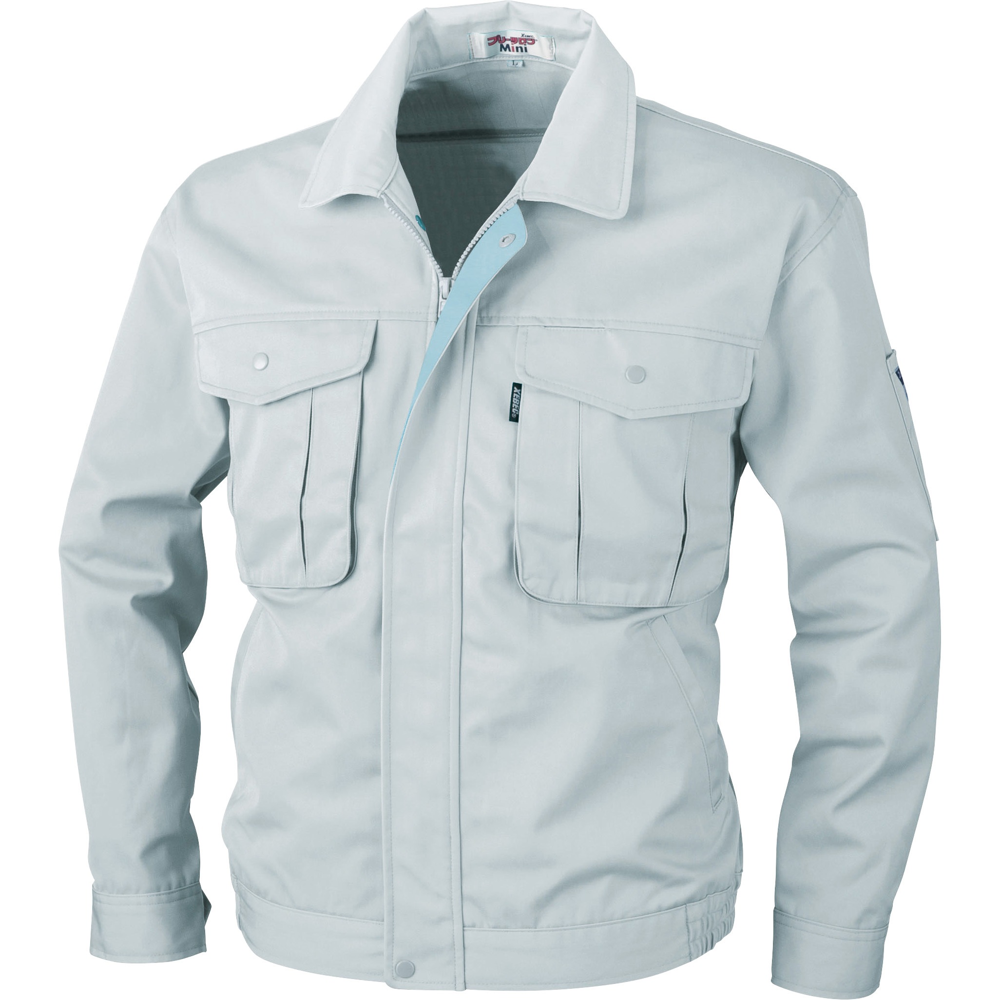 1280 プリーツロンミニブルゾン 1280 ジーベック 混率(%):ポリエステル65・綿35 ツイル グレー色 5L着丈71cm 5,218円