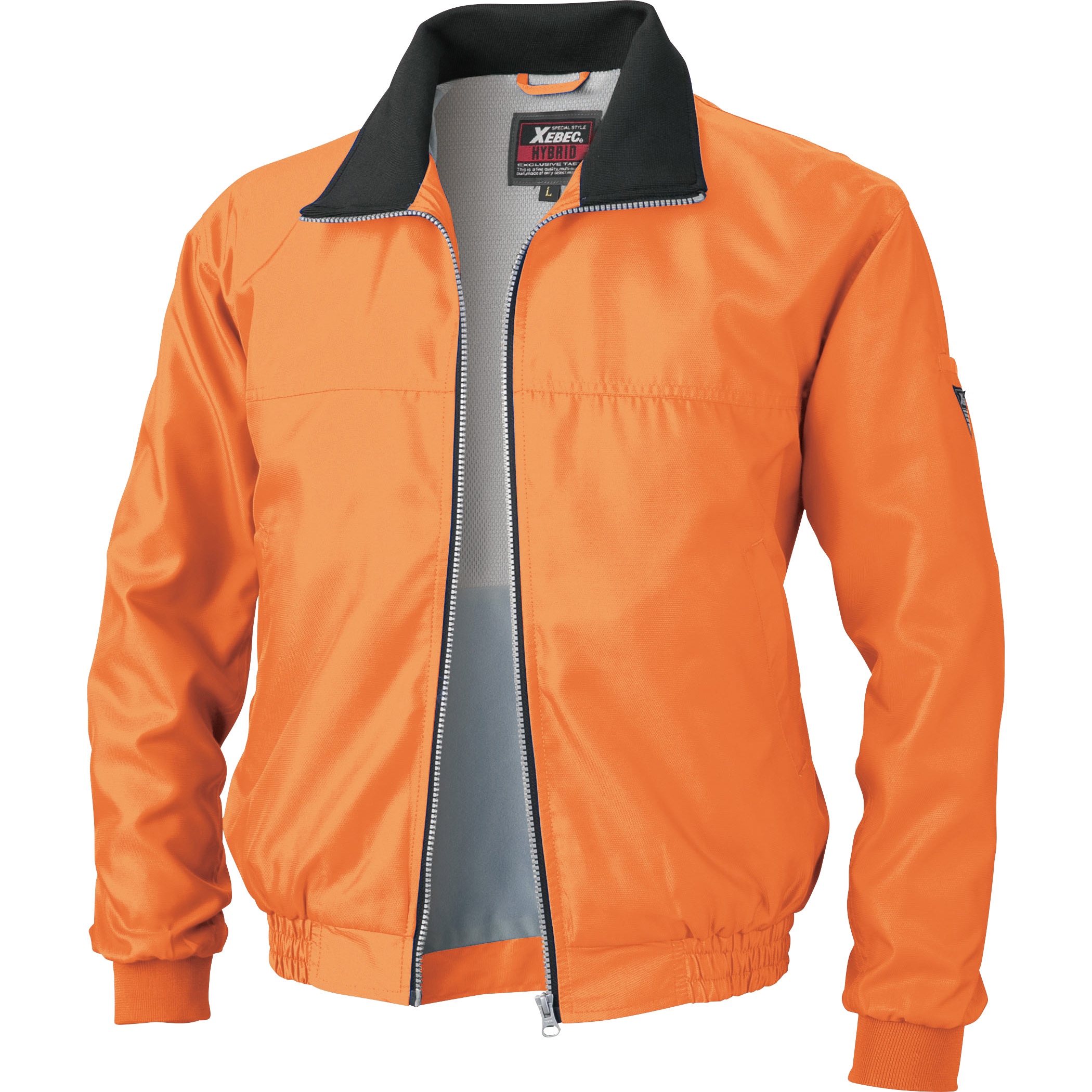 282 カラーピステブルゾン 282 ジーベック (表)ドビー オレンジ色 5L着丈74cm