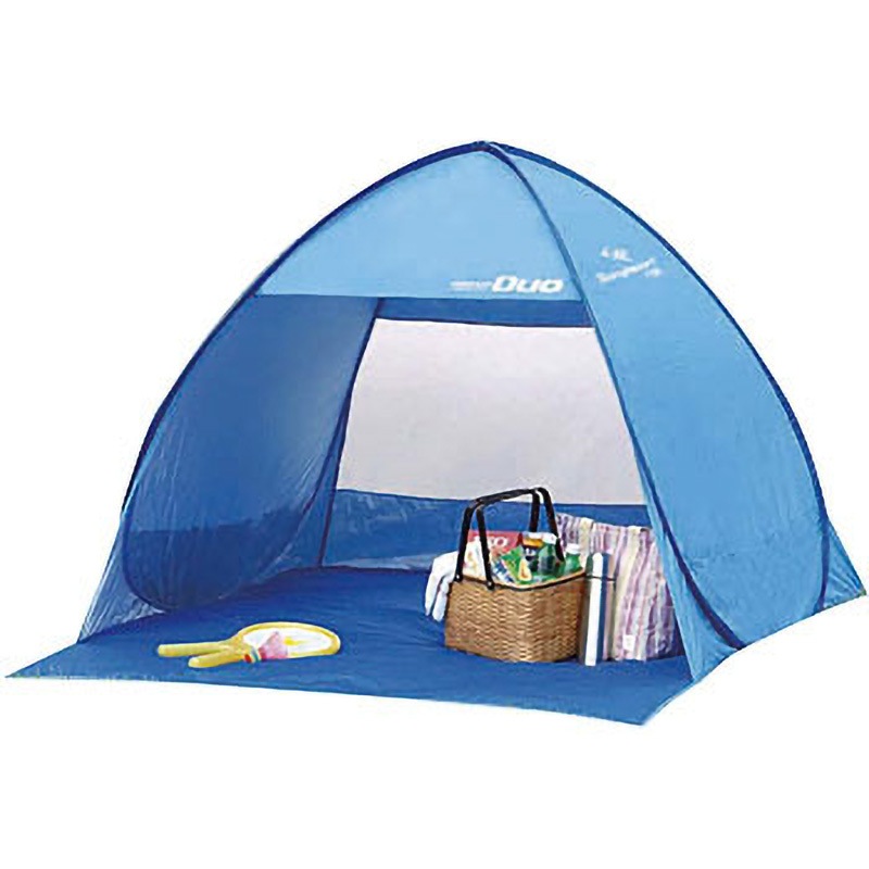 M-5787 シャイニーリゾートポップアップテント デュオUV CAPTAIN STAG 寸法(約)145×160×H110cm  M-5787