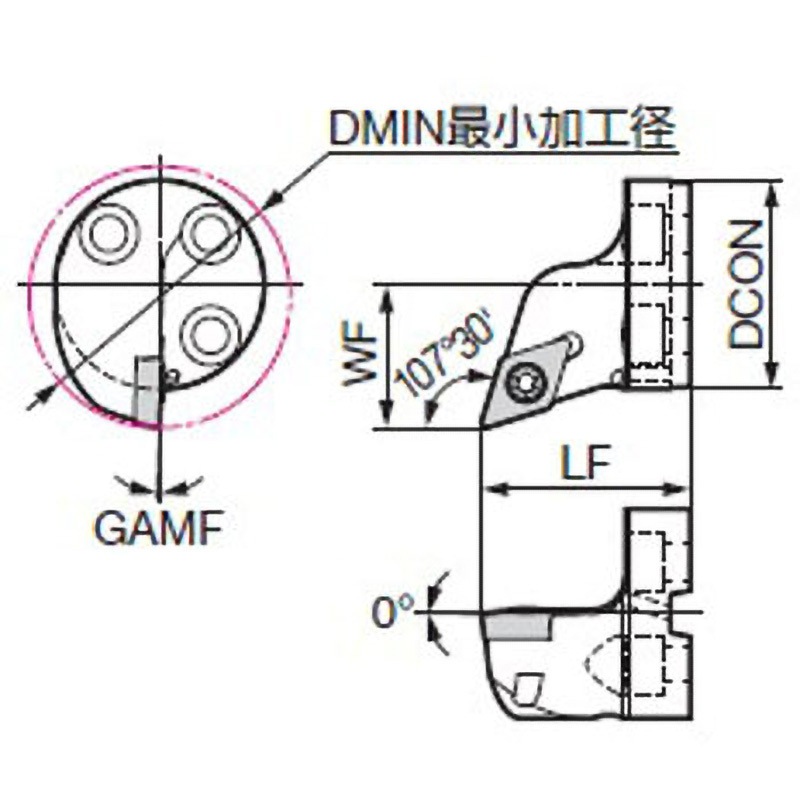SDB40-SDQCR11T3-50 内径旋削用 スマートダンパー 交換式ヘッド(ポジティブインサート用) SDQC 倣い加工 1個 住友電工ハードメタル 【通販モノタロウ】