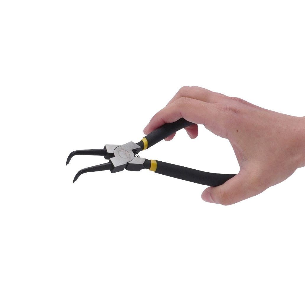 MHB-175 スナップリングプライヤー 穴用 曲爪 1個 モノタロウ