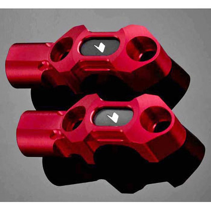 Y0217-RED ミラーホルダー BIKERS 1セット(2個) Y0217-RED