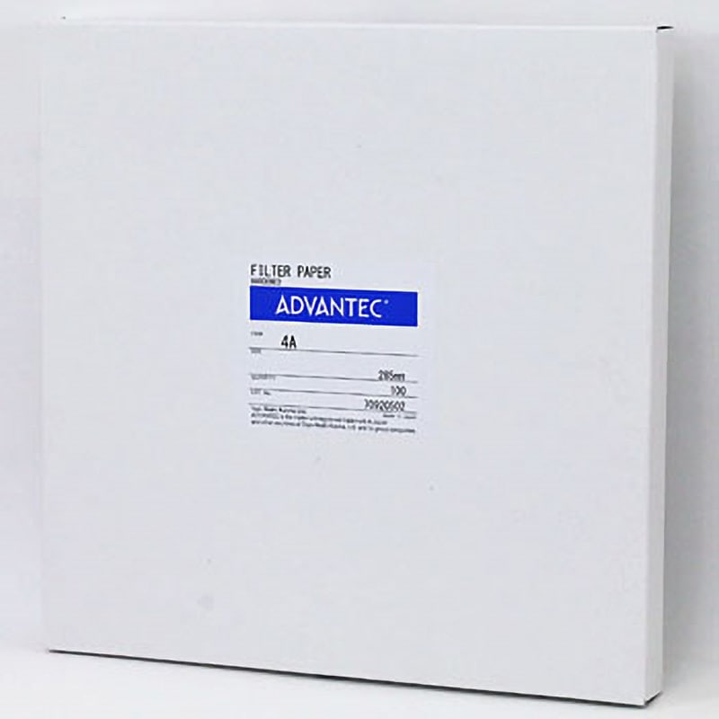 01411285 硬質ろ紙No.4A 1箱(100枚) ADVANTEC 【通販モノタロウ】
