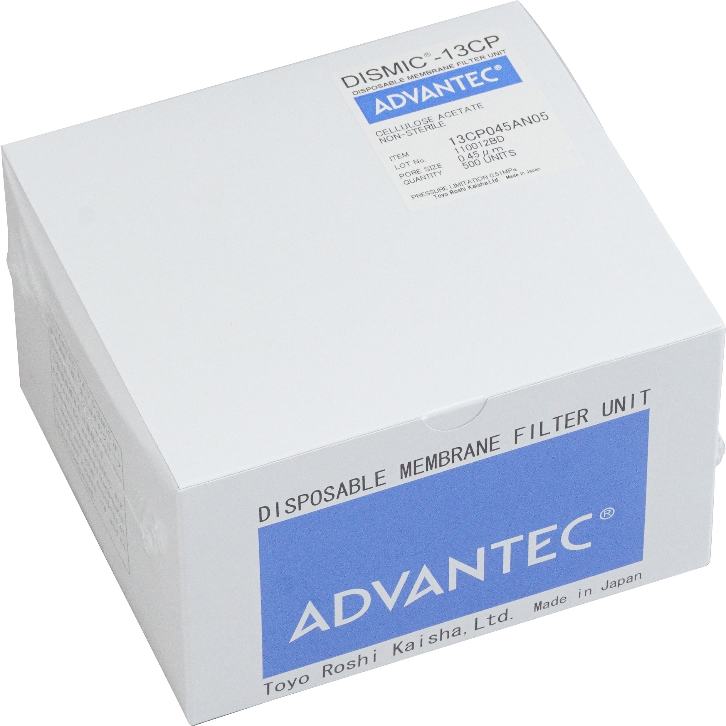 ADVANTEC ディスポーザブルメンブレンフィルターユニットDISMIC 28CP-