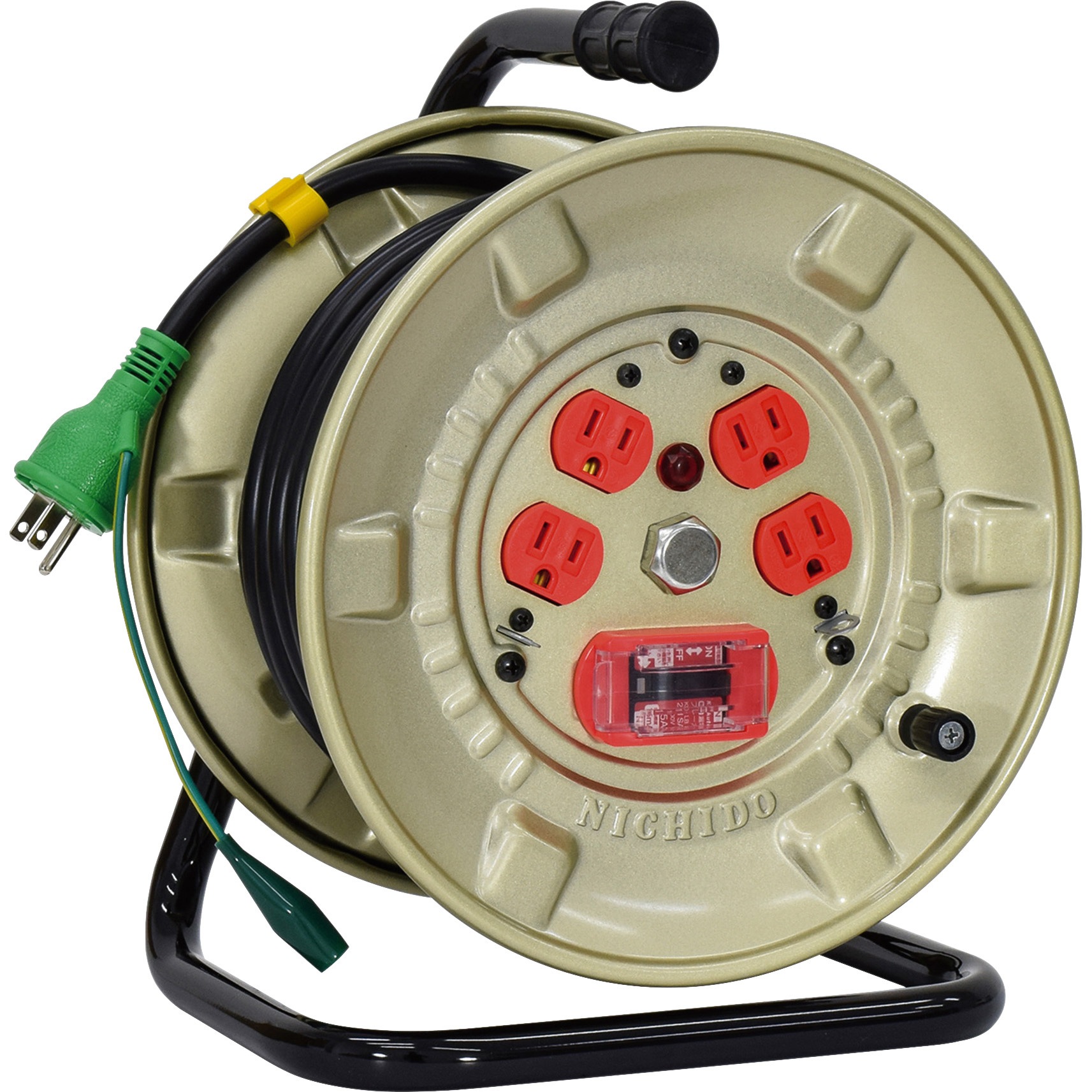 NNP-EK24F 100V極太電線仕様ドラム 20m アース付 日動工業 4口 屋内型用