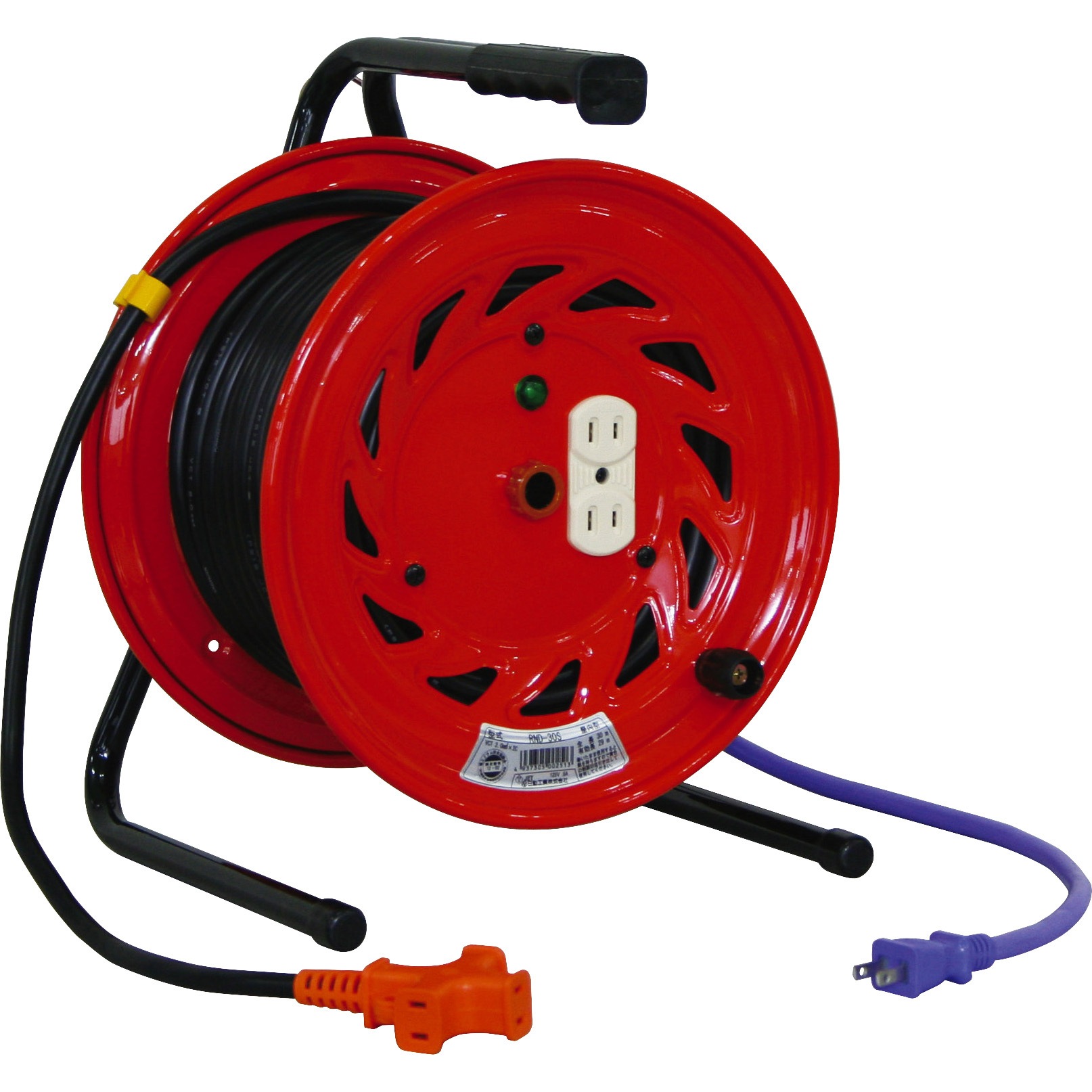 RND-20S 延長コード型ドラム(びっくリール) 20m 日動工業 コンセント仕様2P 15A 125V 3+2口 屋内型用