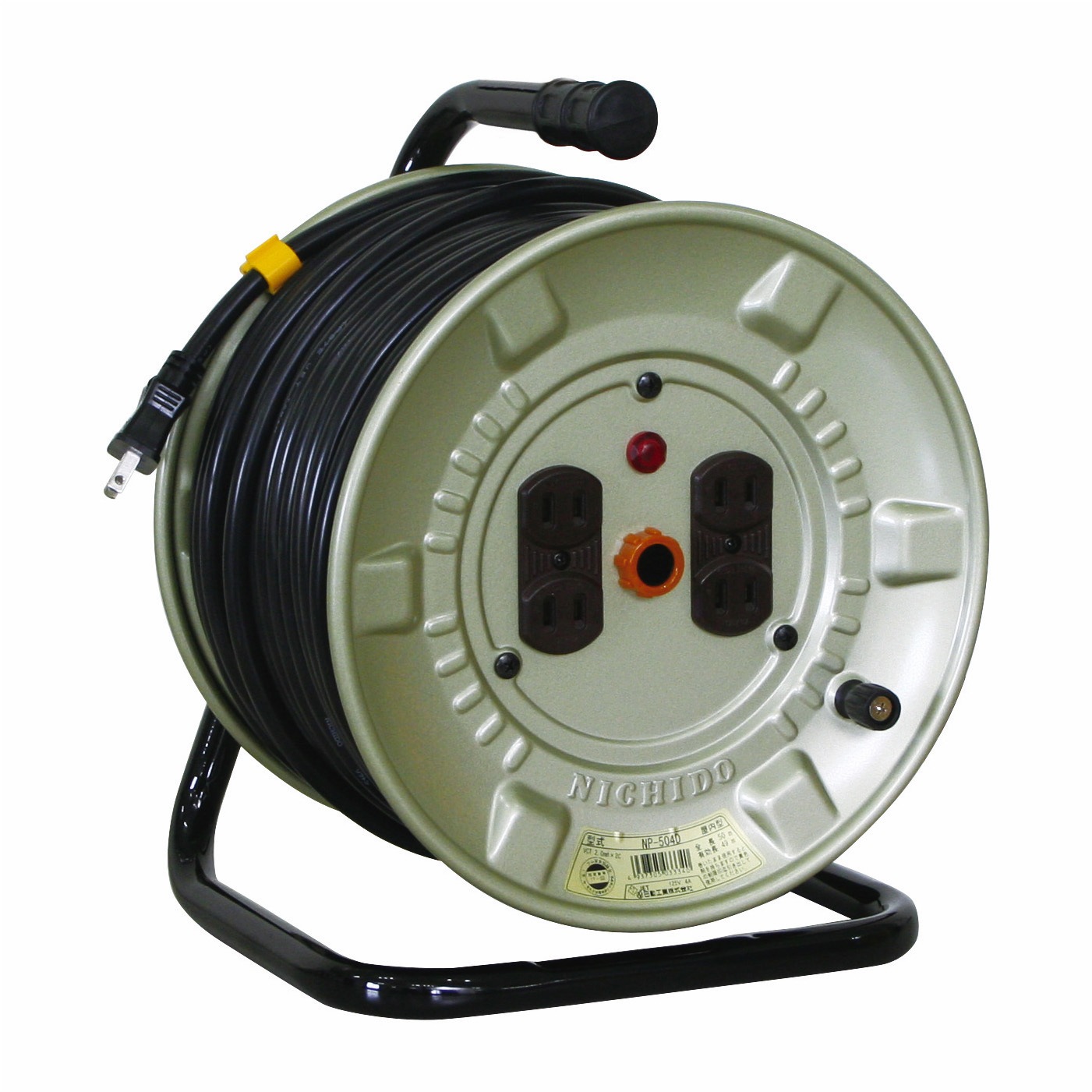 電工ドラム　ＮＦ504D 日動工業 50M NF-504D 電工ドラム コードリール 延長コード 100V