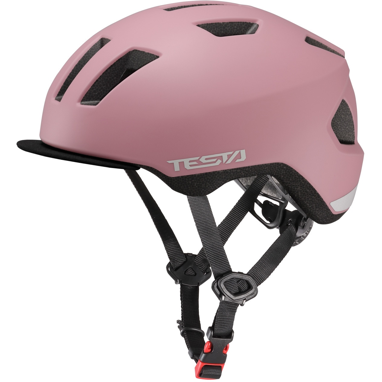ヘルメット TESTA(テスタ) OGK KABUTO 衝撃吸収ライナー○ 自転車用 マットアーモンドピンク色