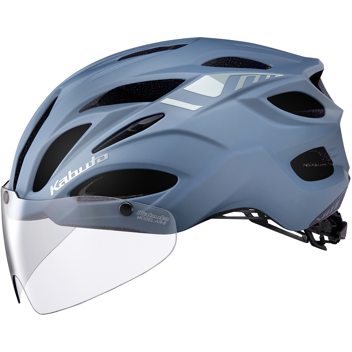 ヘルメット VITT (ヴィット) OGK KABUTO 衝撃吸収ライナー○ シールド○ 自転車用 マットアッシュネイビー色