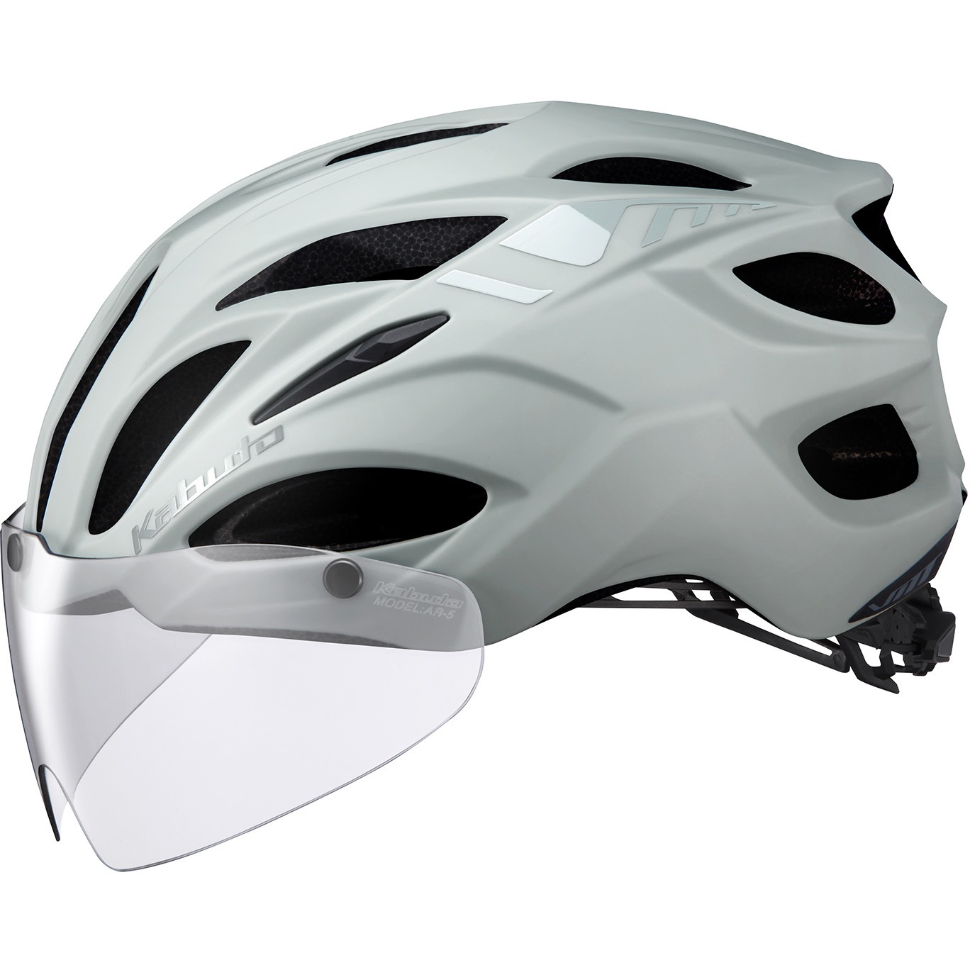 ヘルメット VITT (ヴィット) OGK KABUTO 衝撃吸収ライナー○ シールド○ 自転車用 マットグレー色