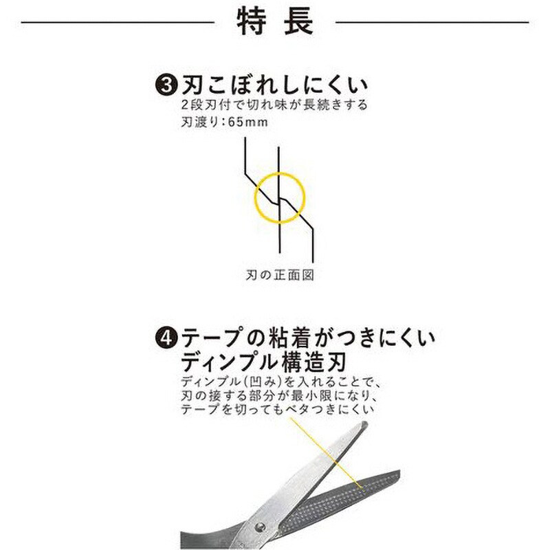 SS118SV 二刀派ハサミ 1丁 クツワ 【通販モノタロウ】