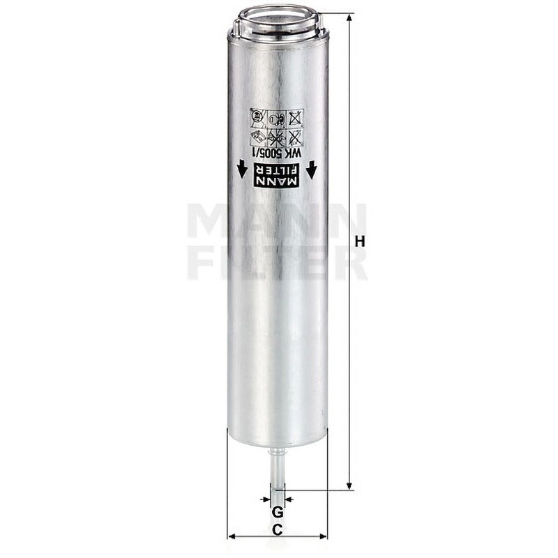 WK5005/1Z 輸入車用フューエルフィルター 1個 MANN-FILTER 【通販モノタロウ】