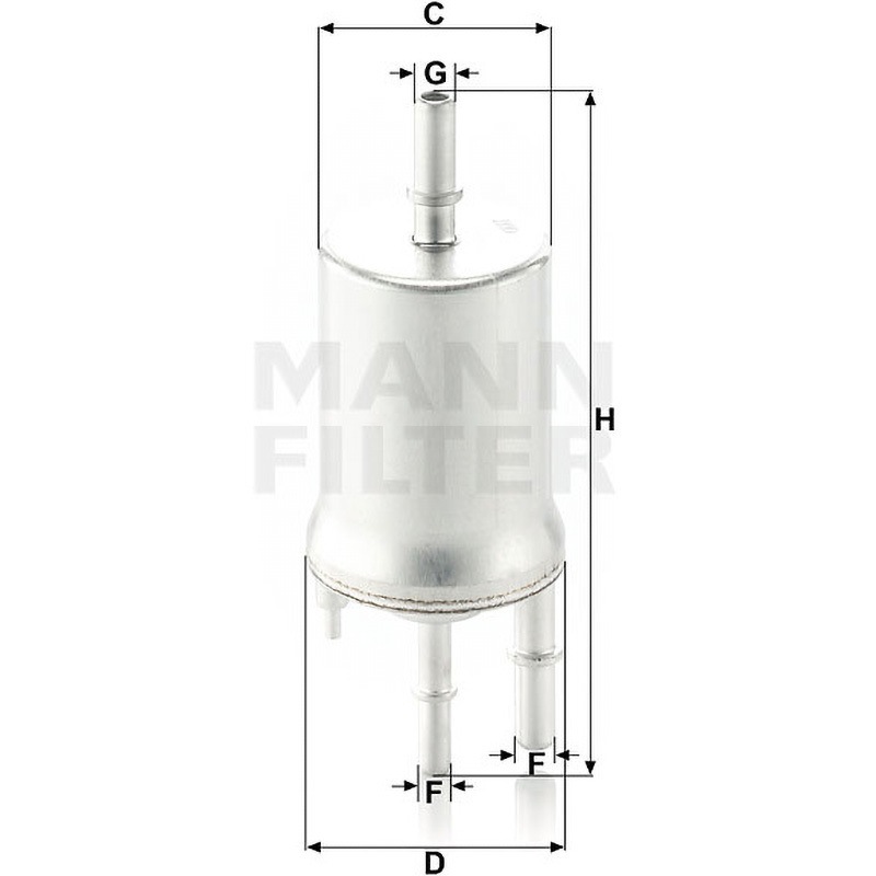 WK6015 輸入車用フューエルフィルター 1個 MANN-FILTER 【通販モノタロウ】
