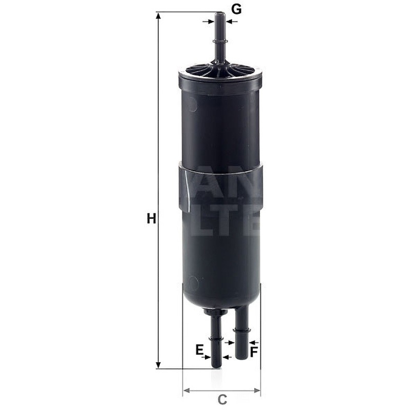 WK6030 輸入車用フューエルフィルター 1個 MANN-FILTER 【通販モノタロウ】