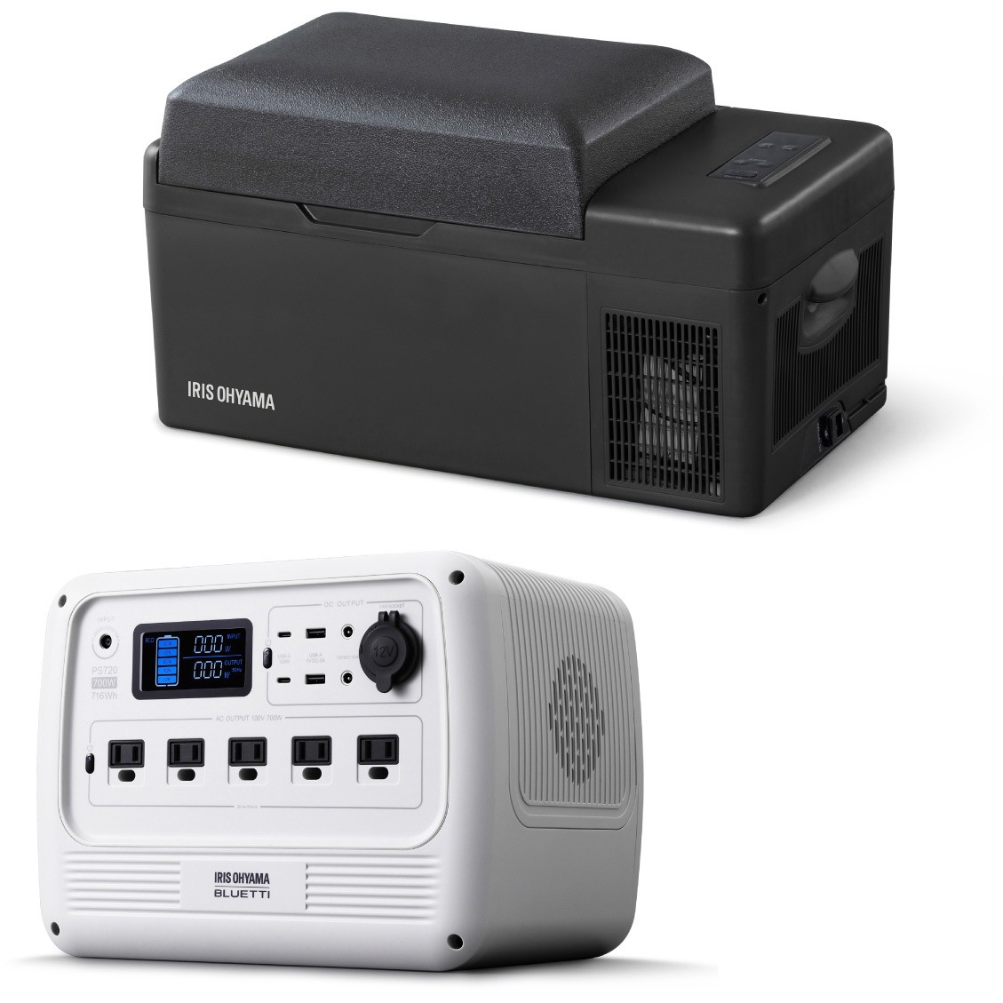 IPD-2A-B+PS720AA-W 【お得なセット品】ポータブル冷蔵冷凍庫+ IPD-2A-B+PS720AA-W 【お得なセット品】ポータブル冷蔵冷凍庫+