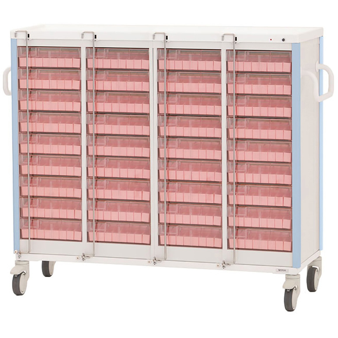 KC-506-01S 与薬カート(1Week・36床用) KC-506-01S(ヨヤクケース8カセ ライトブルー 1台 ケルン 【通販モノタロウ】