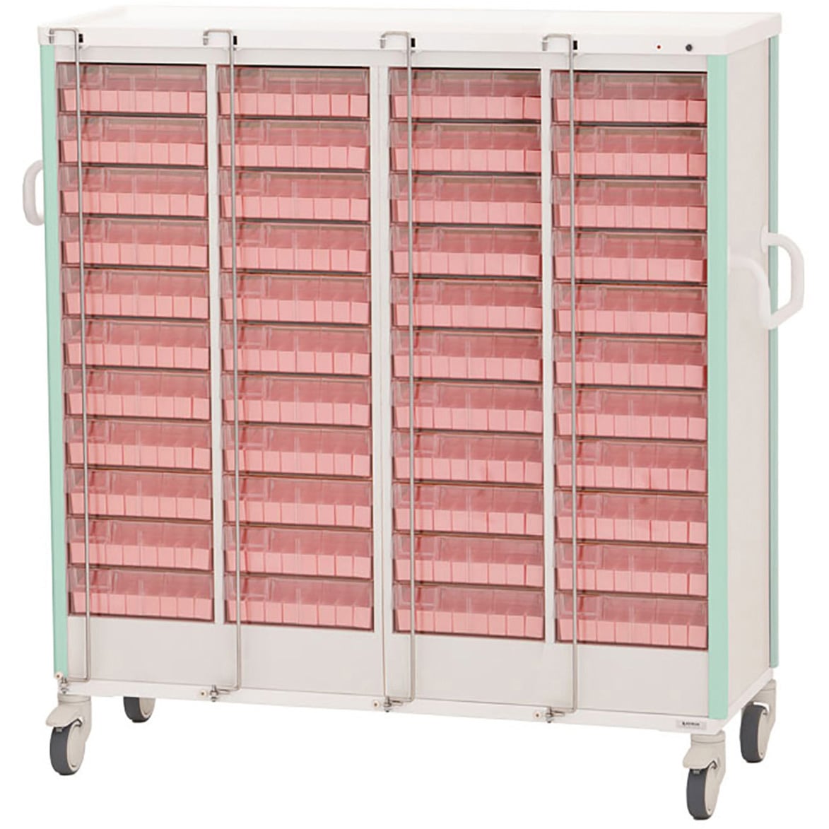 KC-507-01S 与薬カート(1Week・44床用) KC-507-01S(ヨヤクケース8カセ ライトグリーン 1台 ケルン 【通販モノタロウ】
