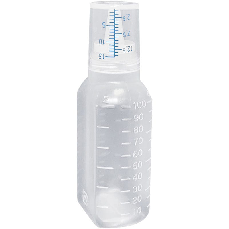 307034 カップ付ボトル(未滅菌)無地 100ML(140ホンイリ) 1箱 シンリョウ 【通販モノタロウ】