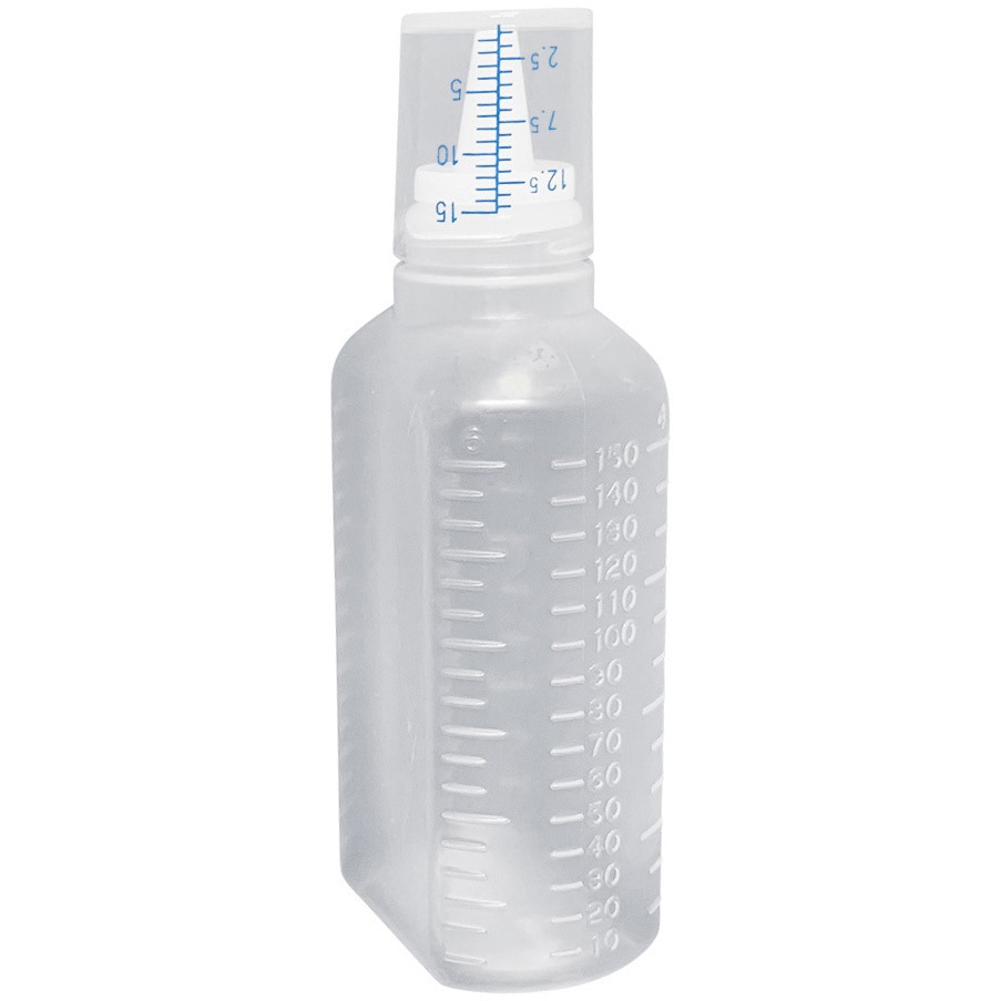 307044 カップ付ボトル(未滅菌)無地 150ML(100ホンイリ) 1箱