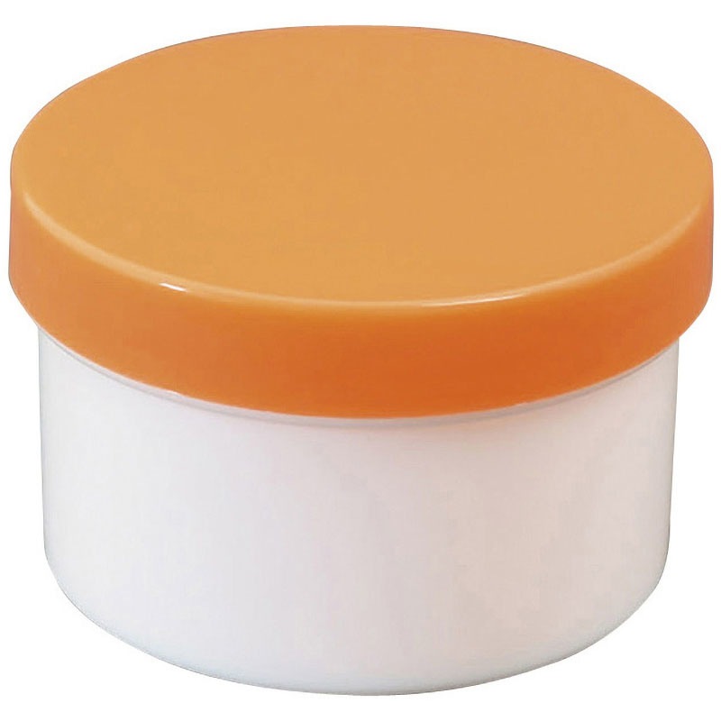 プラ壷 50ML(100コイリ) オレンジ 1箱 浅井商事 【通販モノタロウ】
