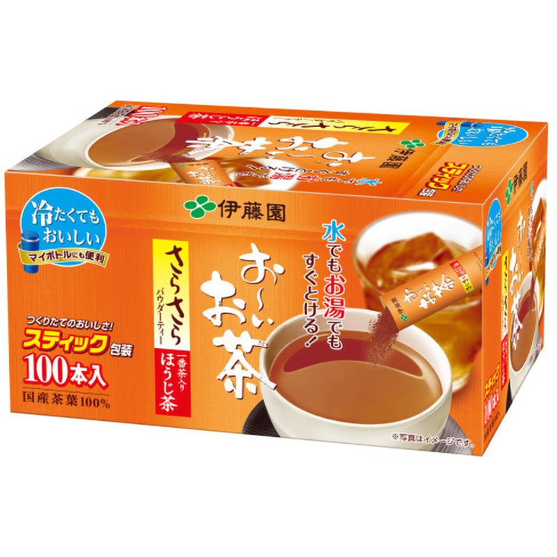 63778 おーいお茶さらさらほうじ茶100本 1箱(80g×10個) 伊藤園 【通販モノタロウ】