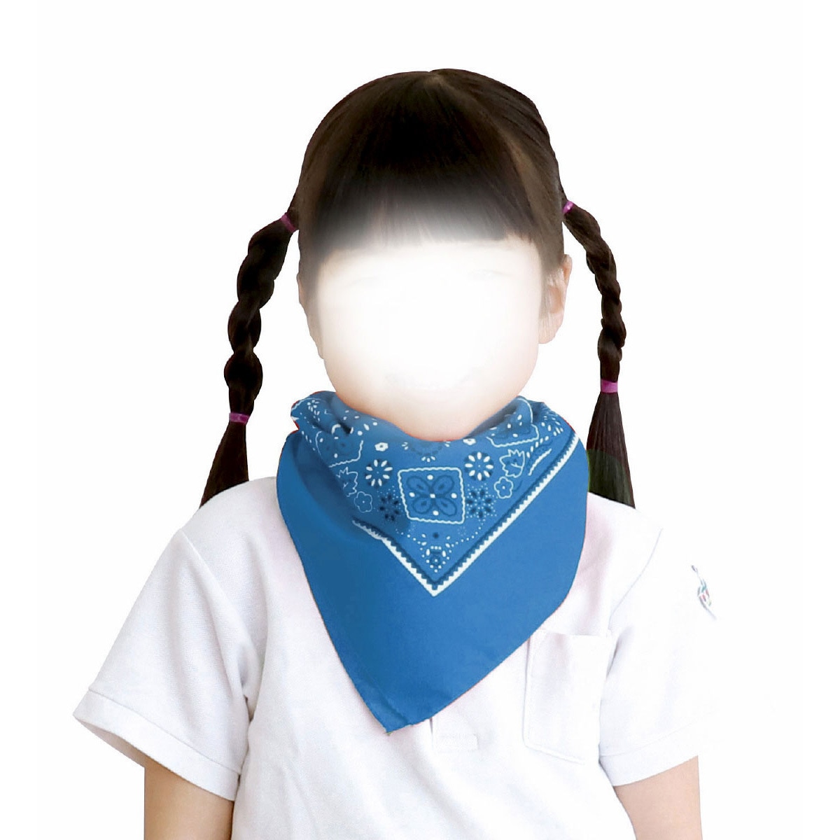 18169 バンダナ 10枚組 アーテック[学校教材・教育玩具] 青色 寸法550