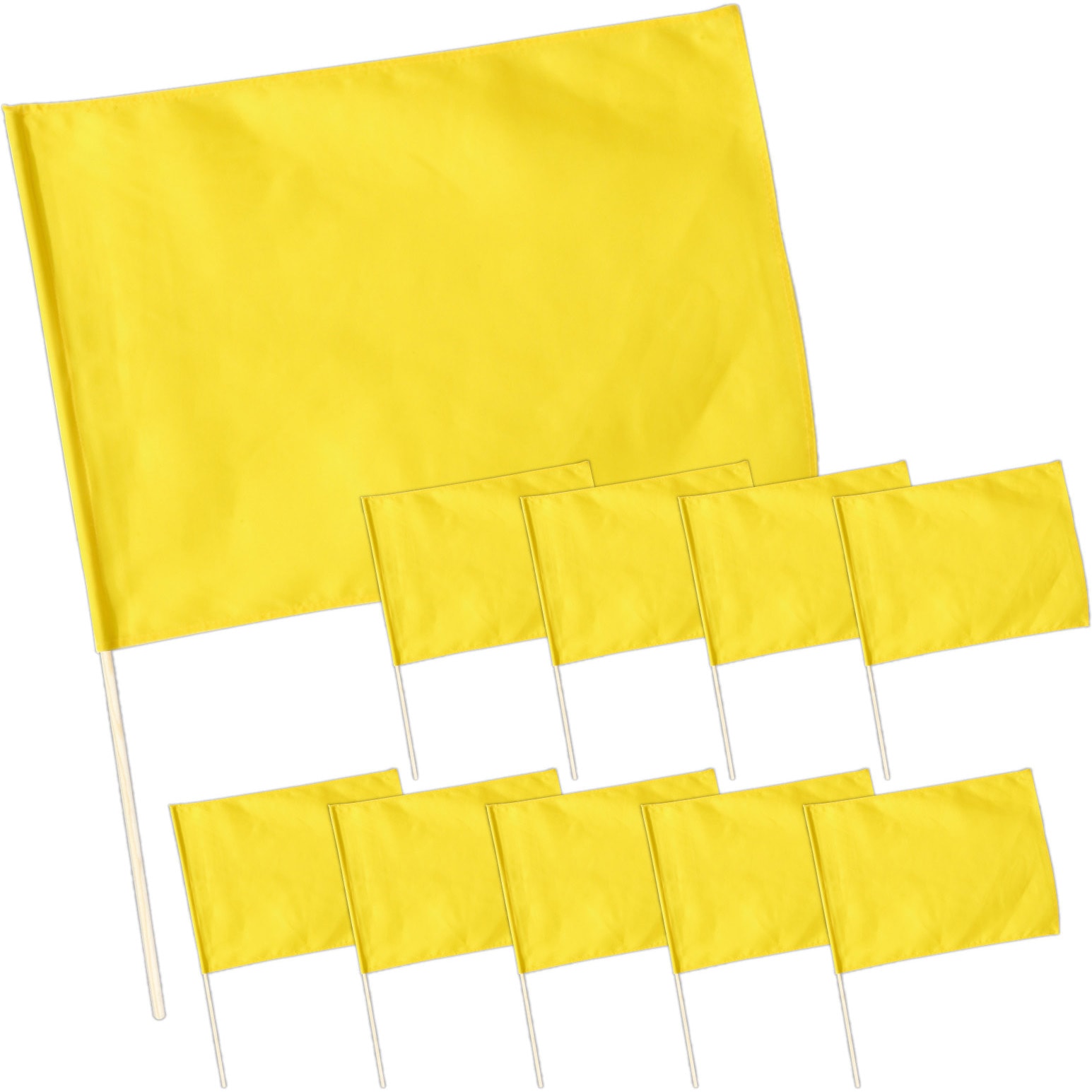 18187 小旗 10本組 アーテック[学校教材・教育玩具] 黄色 - 【通販